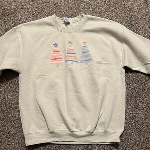 Cream Holiday Sweatshirt